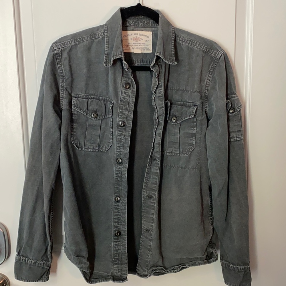 American Eagle Vintage Button-Up